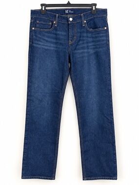 Gap Denim ’90s Straight Jeans Women’s 12/31R Dark Wash High Rise NWT